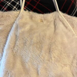 Victoria's Secret Cream Furry Tote